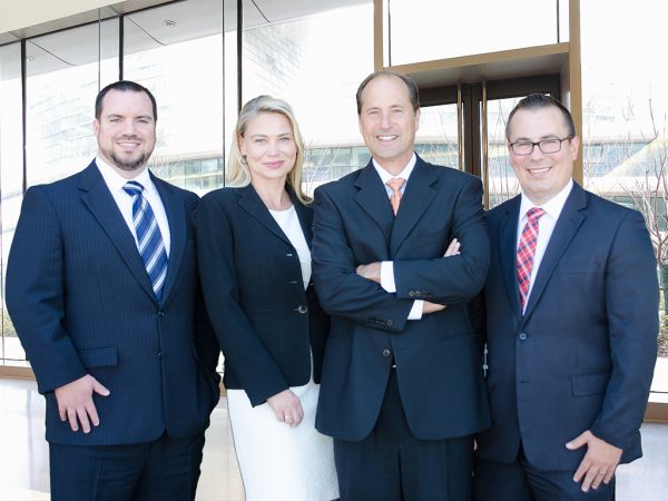 The Lynch Law Group leadership team includes Attorneys Dan Lynch, Charles Hadad, Krista Kochosky and Michael Oliverio